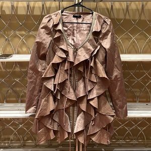 Ryu ruffle zip up jacket